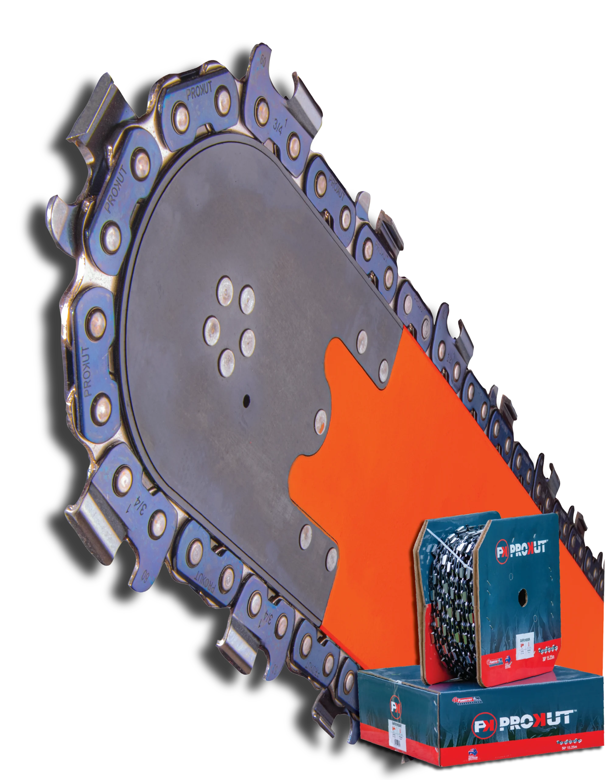 Prokut 3/4" Harvest Chain on bar. Procut